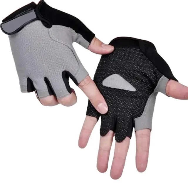 Custom Gym Bicycle Cycling Bike Gloves Breathable Half Finger Short Weight lifting Sports Glove