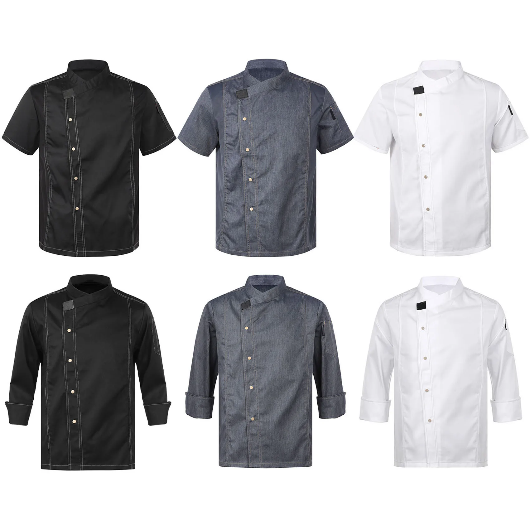 New Chef Jacket Summer Chef Uniform Shirt Costumes Restaurant Food Service Hotel Chef Coat
