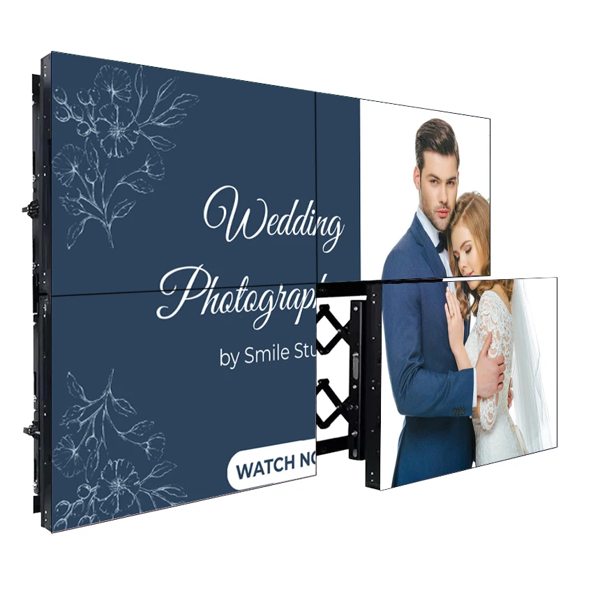 New High Quality 55 Inch 3x3 Video Wall Indoor Advertising Screen Infrared Touch Screen Video Wall Lcd Digital Signage