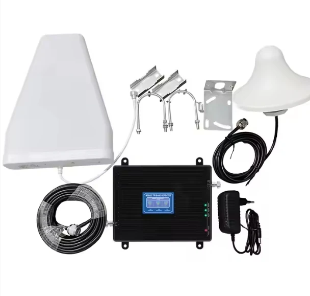 Hot 900 1800 2100Mhz 4G Tri Band Factory Most Cheap Mobile Phone Signal Network Amplifier / Booster / Repeater
