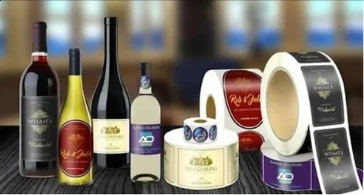 Waterproof Matte White Wine Label for flexo offset  printing 750ml Wine Bottle Tear-Resistant for Homemade Wine/Wedding