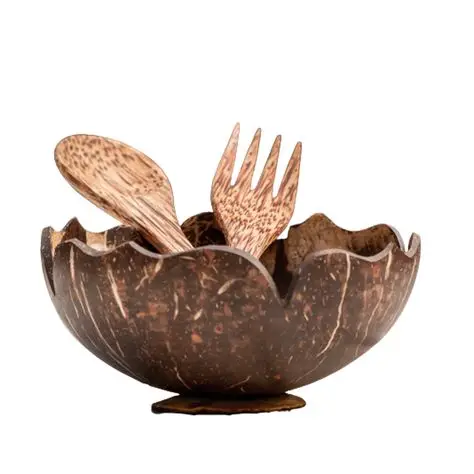 Eco-Friendly Coconut Bowl For Vegan Smoothies And Salads Handcrafted Natural Style