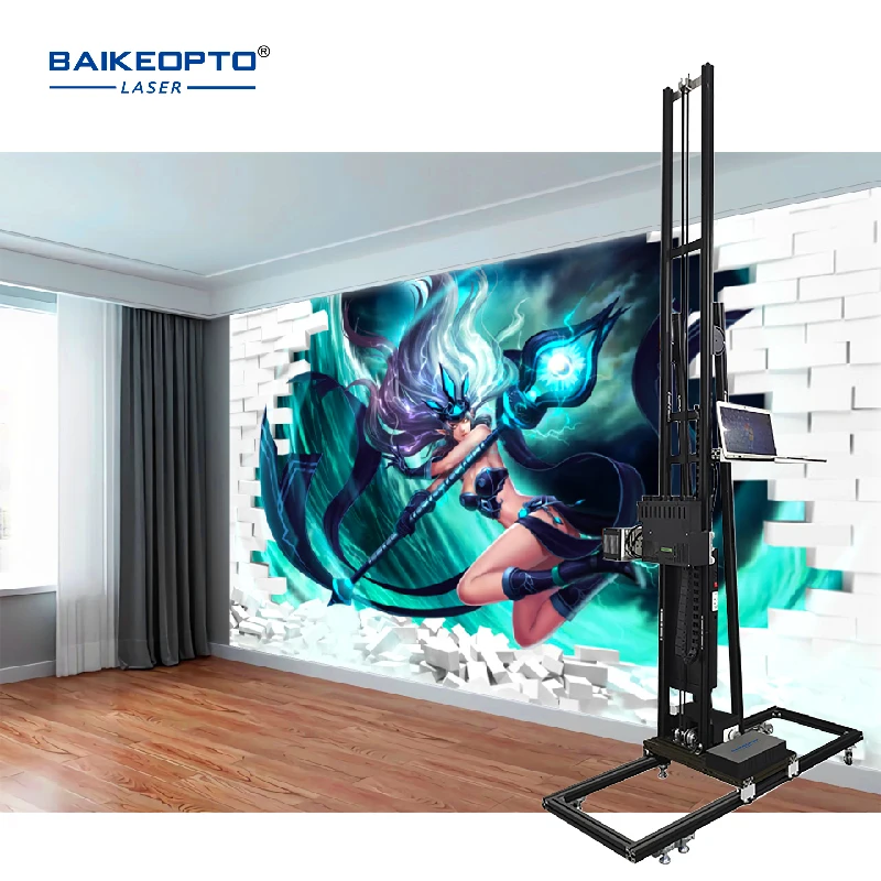 Factory Direct Sales EPSON Double DX10 Print Head  Five Colors High Speed  Vertical Inkjet  Wall Printer Machine