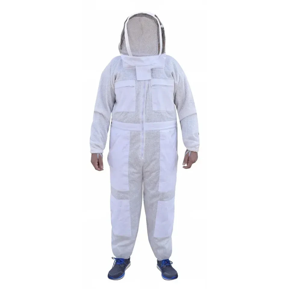 Customized professional High Quality Ventilated Beekeeping Suit With Round Hood For Bee Protection Customized Packing OEM