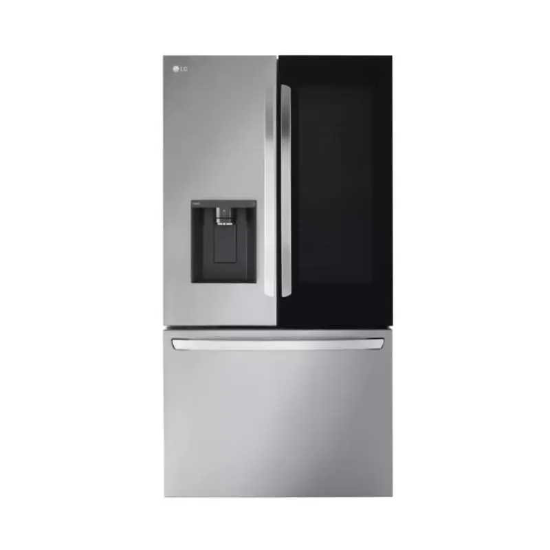 LG 26 cu. ft. Smart InstaView Counter-Depth Max French Door Refrigerator Edge-to-Edge InstaView Window Frost Free