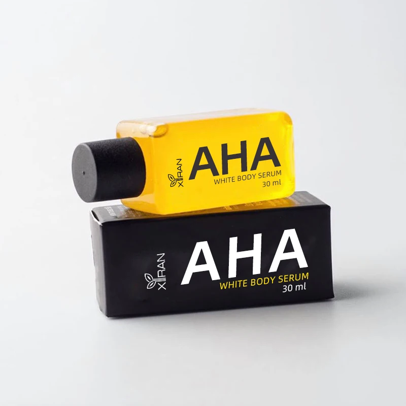 Private Label AHA Whitening Body Serum Reduces Dark Spots, Pigmentation Brightening & Whitening Booster Body Serum