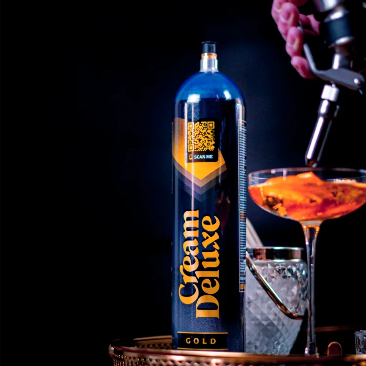 Widely Selling Export Quality 615g Aluminium Cream Deluxe Gold Whipped Chargers at Genuine Market Price