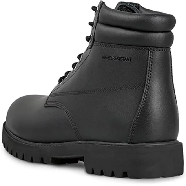 Customized Utility Industrial Protective Boot Steel Toe Leather Work Boots Safety Shoes For Men