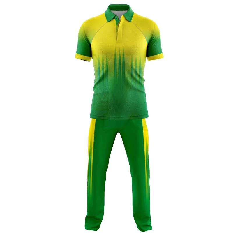 Просмотр более крупного изображения для сравнения Высококачественная сублимированная форма для крикета, одежда для крикета с майками и брюками