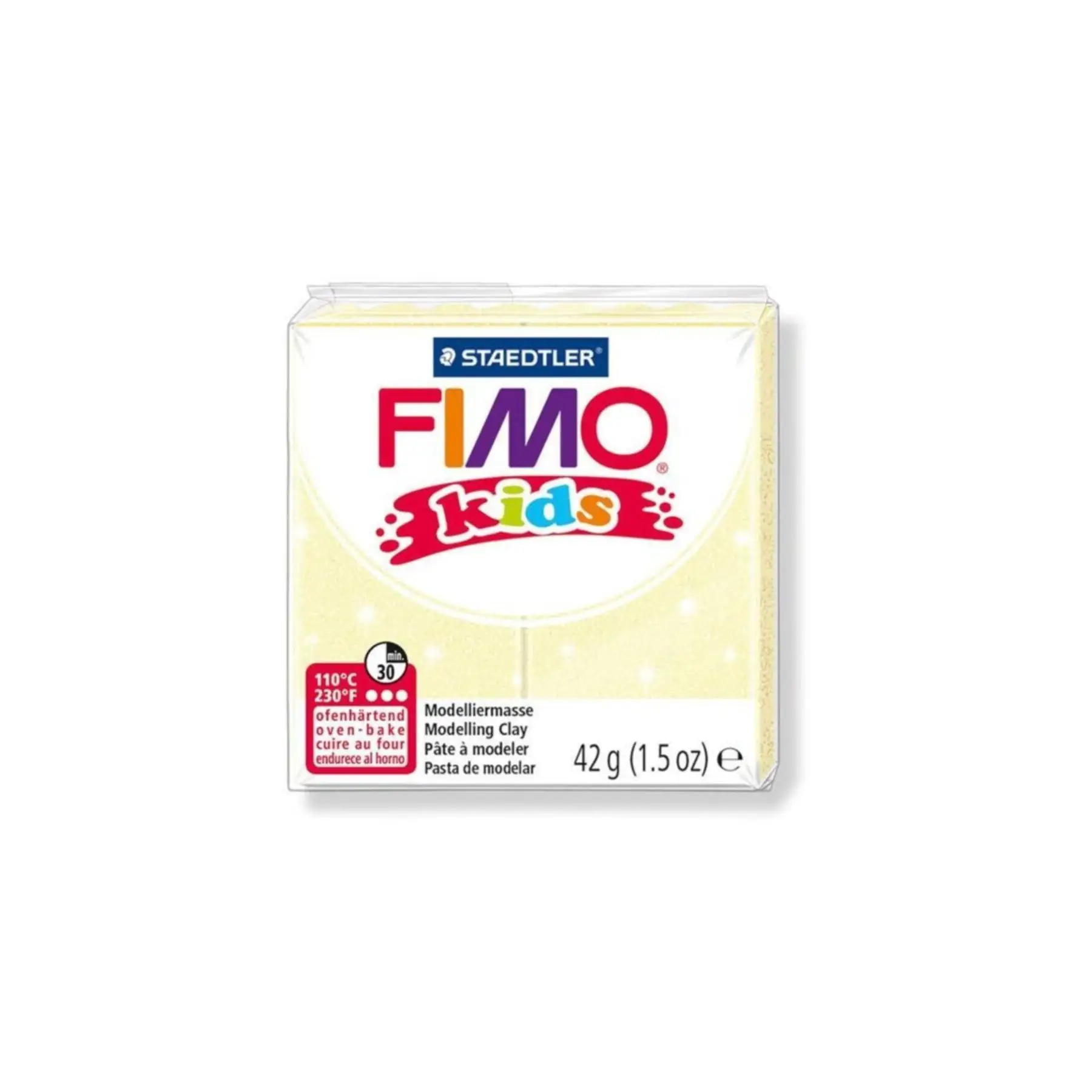 Fimo Kids Soft Polymer Clay 42 gr 106 Pearlescent Yellow