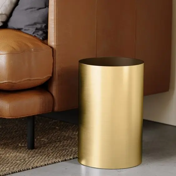 Antique Brass Waste bin for kitchen usage and home and restaurant handmade product made of iron handicraft item very useful for