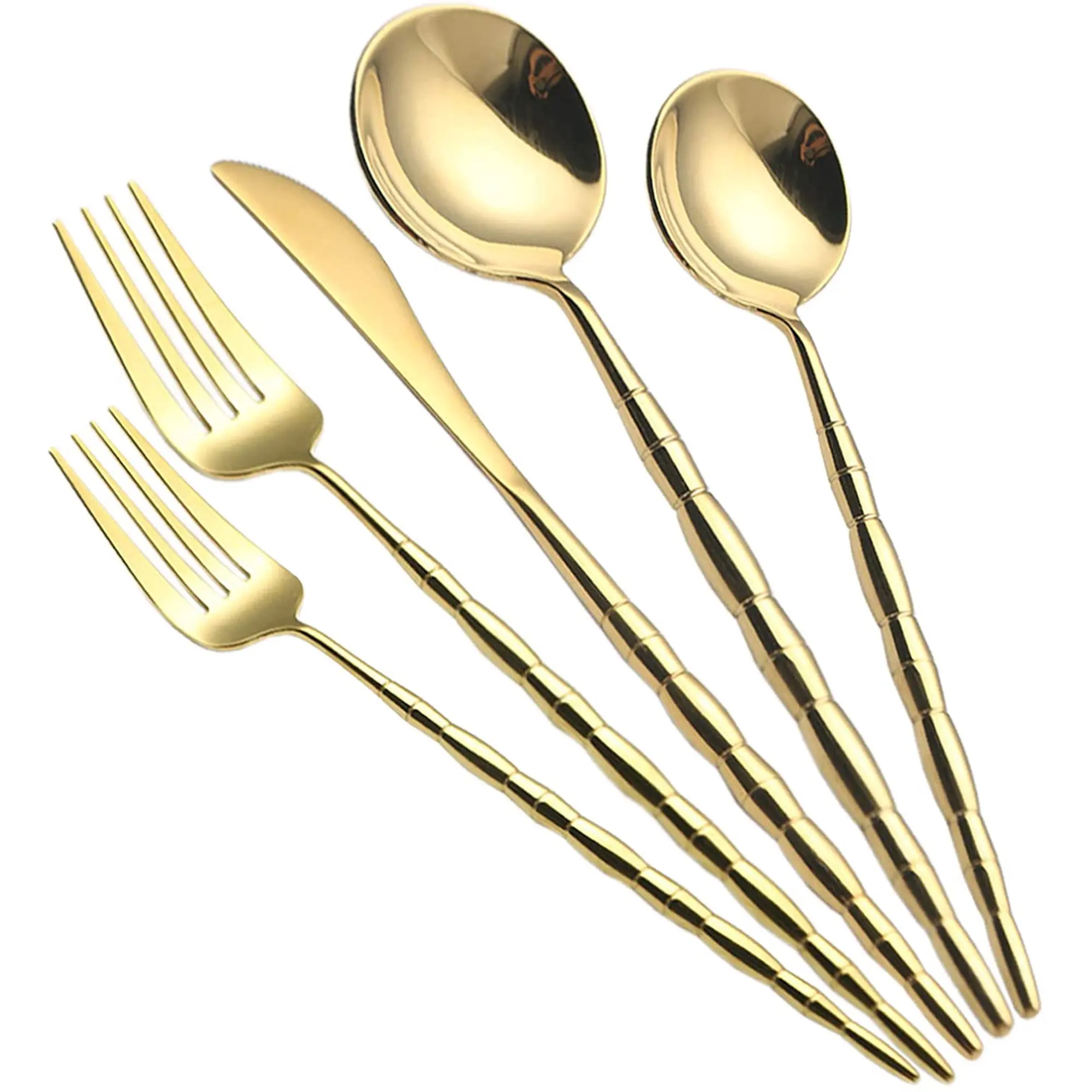 Роскошный отель столовые приборы украшения посуда ложка и вилка премиум качества антикварная готовая зеленая цветная ручка