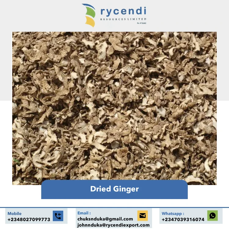 Wholesale Price Top Quality 100% Pure and Natural Taste Spicy Flavor Dried Split Ginger | Dried Ginger Flakes Nigeria
