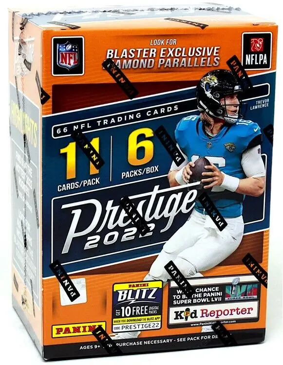 2022 Panini Prestige Football Factory-Sealed Blaster Box Best Quty Exclusive Sale Anime Design for Game Use Wholesale Purchase