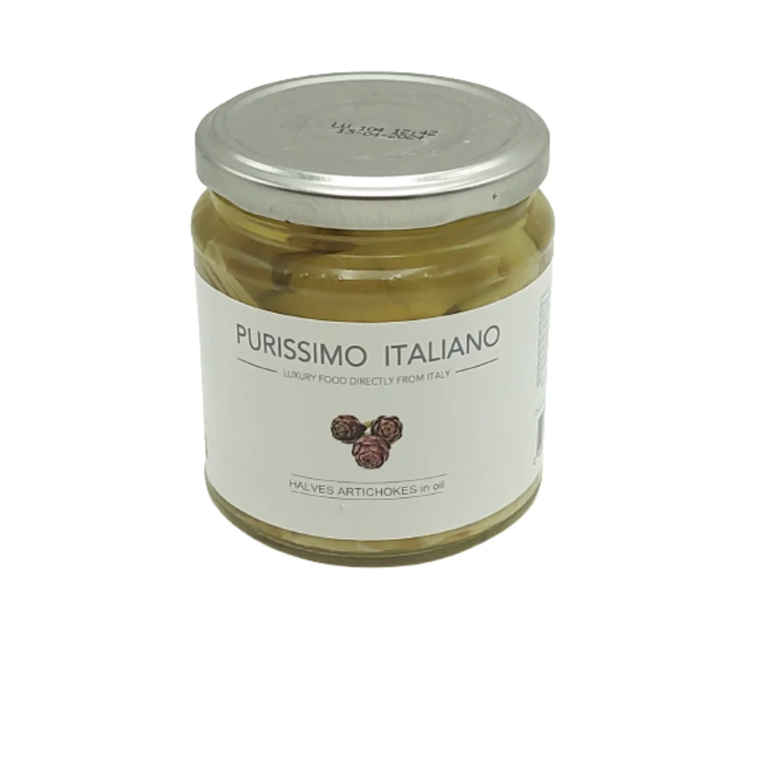 Authentic Italian Salted Artichokes in Oil 3100ml Whole Halves Preserved with Salty Flavor for Luxury Restaurants and Shops