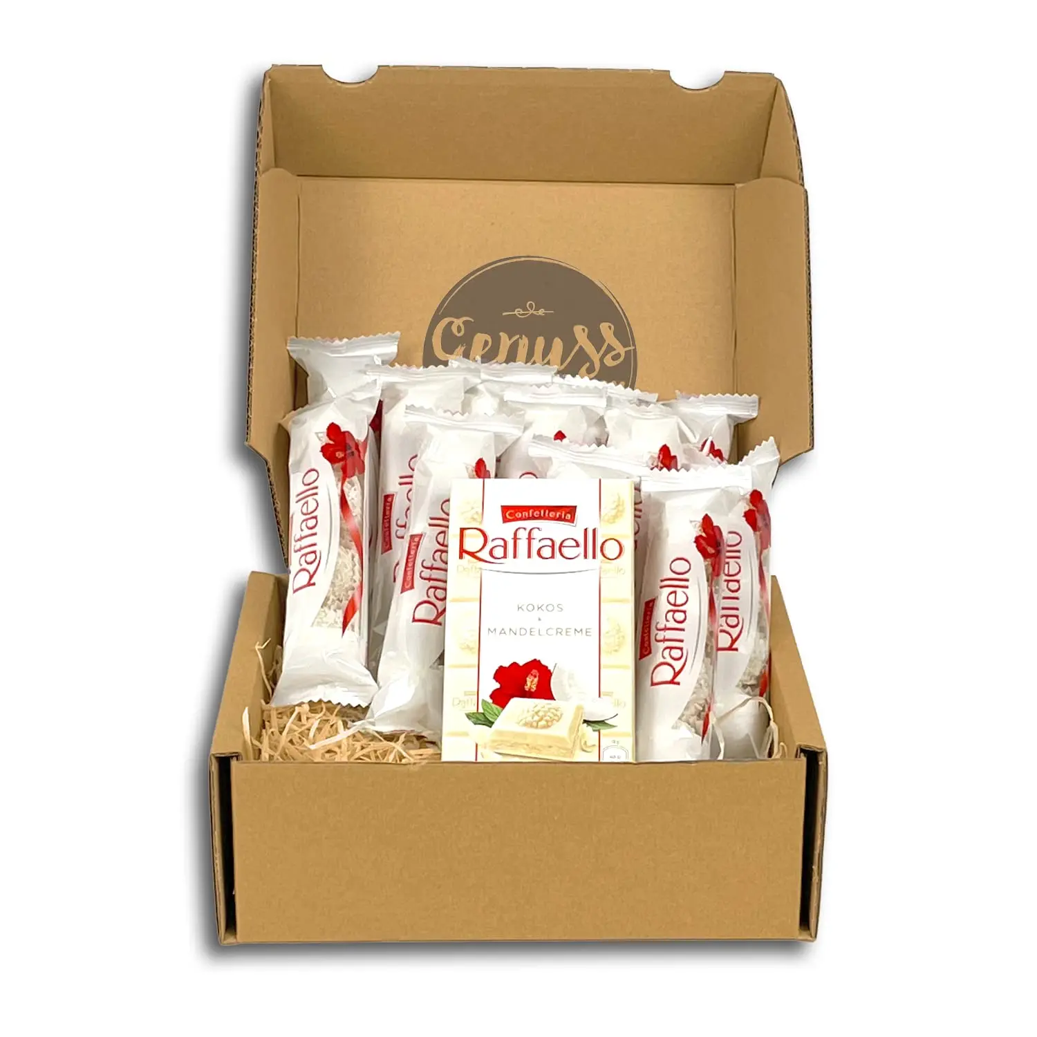 Ferrero Raffaello White Chocolate with Coconut Flakes and Almonds For Sale