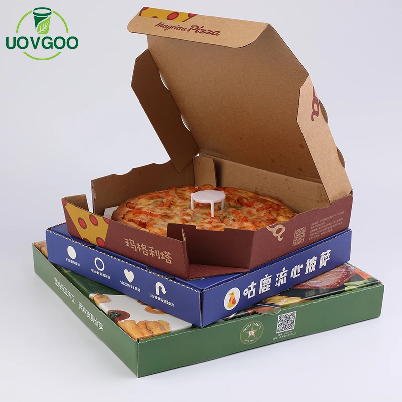 Wholesale Customized Logo pizza packaging box pizza boxes with logo pizza box packaging carton for food