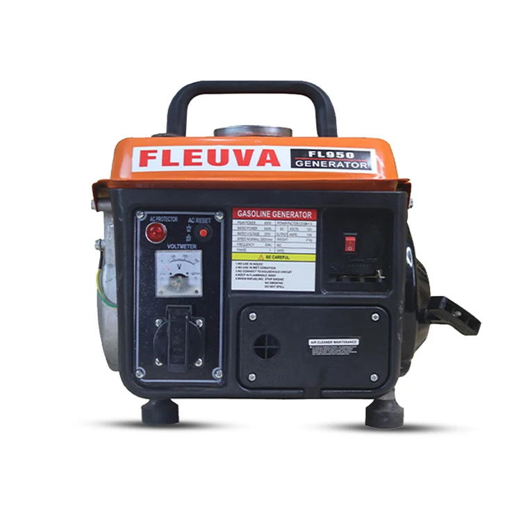 Light Weight Compact Design 3000 rpm Speed 950 Mini Portable Gasoline Generator Petrol Generator Manufacturer