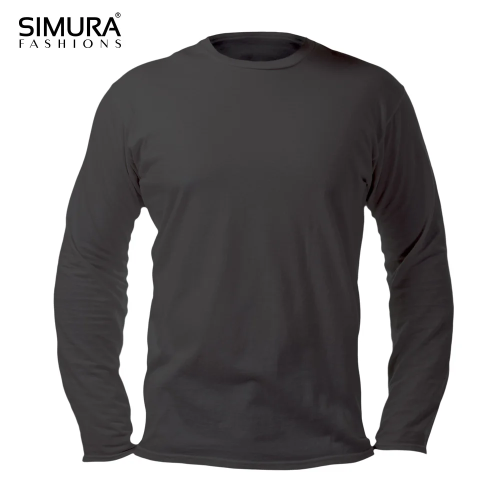 100% Cotton Round & V Neck New Design High Quality Blank Custom Fullsleeve Plus Size Men Wholesale price T-Shirt From Bangladesh