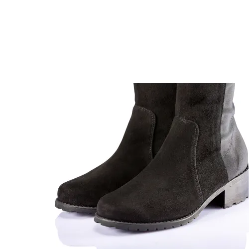 Knee High Boots_Black Suede 220mm|225mm|230mm|235mm|240mm|245mm|250mm|255mm Korean fashion Trending products 2024 new arrivals
