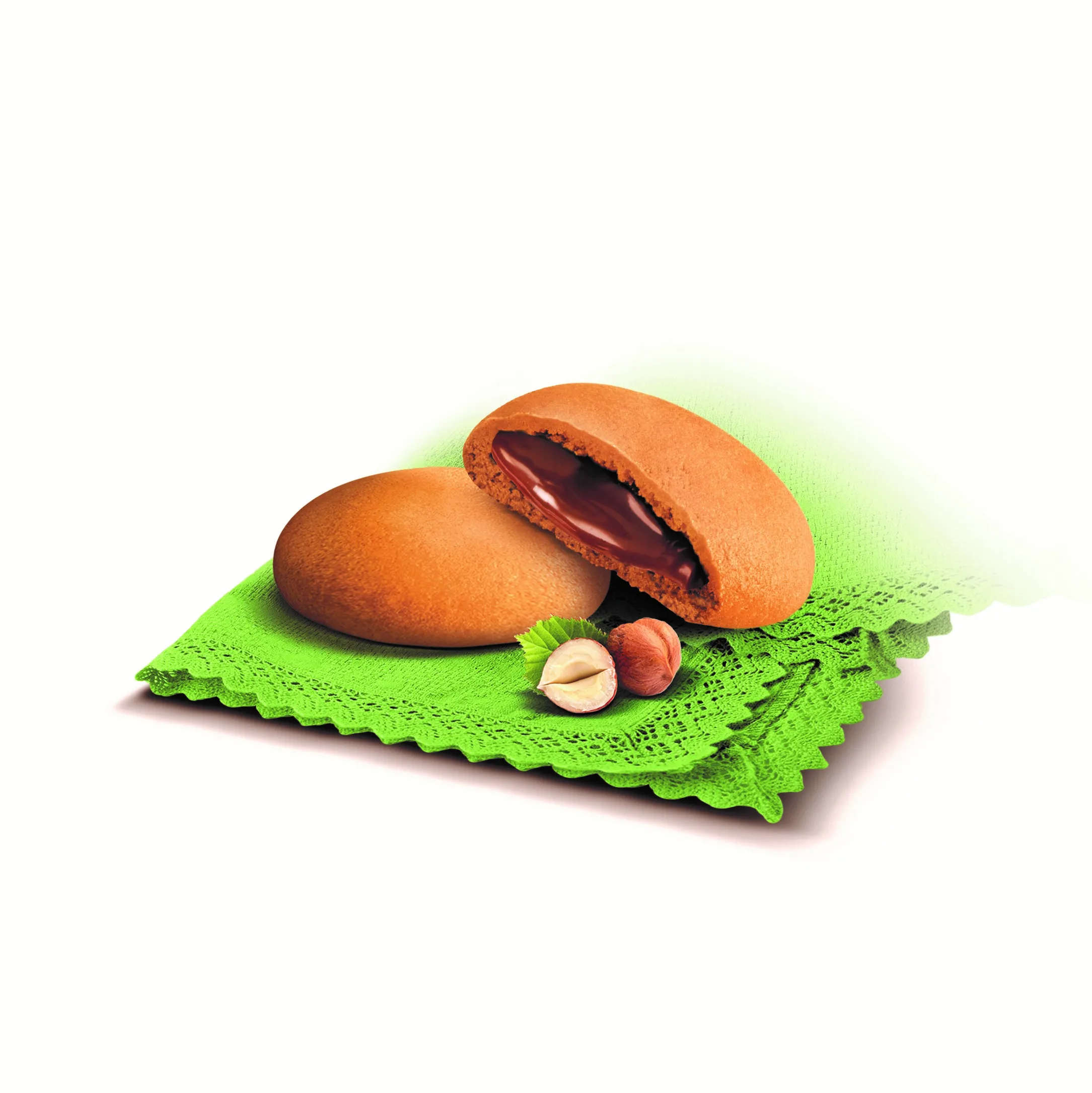 Cremosi Round Hazelnut Cream filled biscuits  150 g Made in Italy Selection GVERDI Italian food