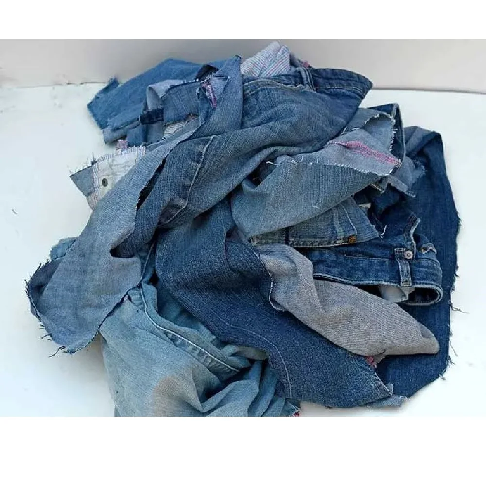 100% Denim Fabric Cutting Waste Hot Sale Industrial Textile Waste Cutting of Knit Woven Fabrics Wool Waste From Bangladesh