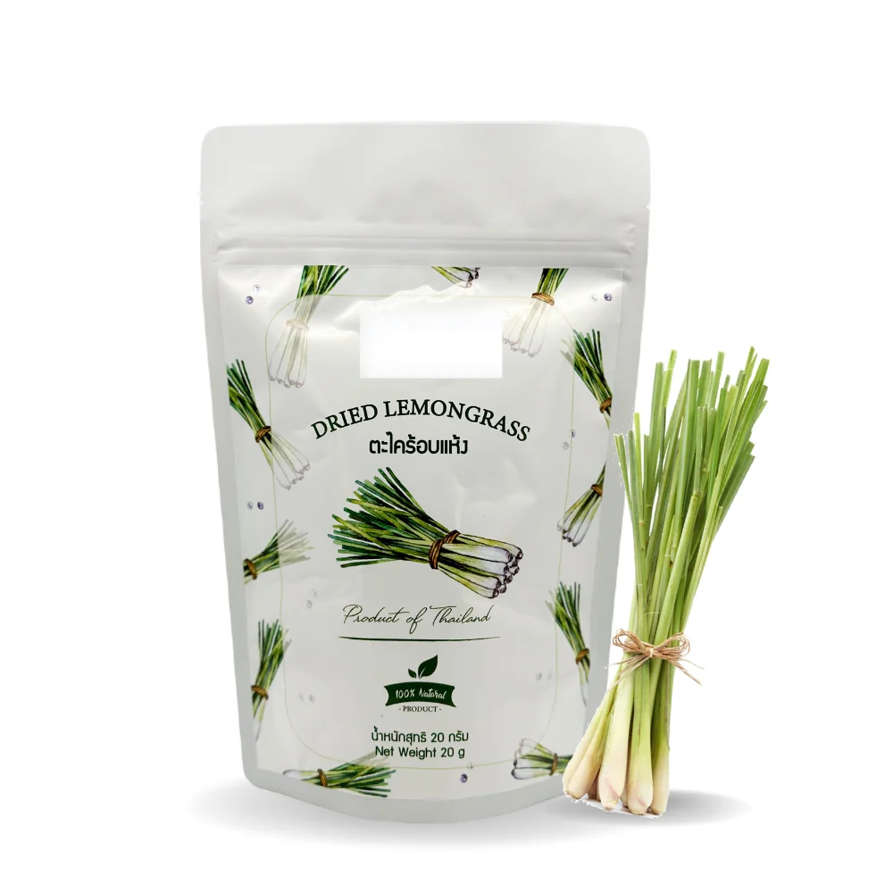 Wholesale Ta-Krai Lemongrass Dried Food Grade From Thailand 20g Bag No China Best Material Insect Harvest Herbs