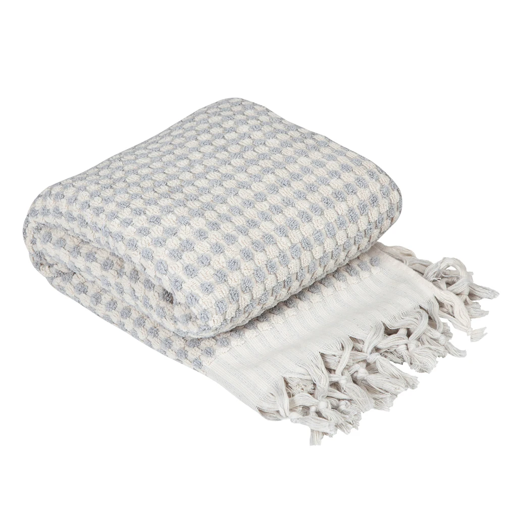 Pompon Navy Terry Towel High Quality Bath Towel 100% Cotton Soft Towels Sports Adult Whole Sale 90*175cm