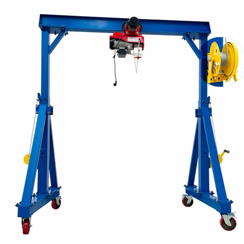 2ton 5ton 10ton Light Duty Electric Travelling Mini Portable Gantry Crane For Warehouse
