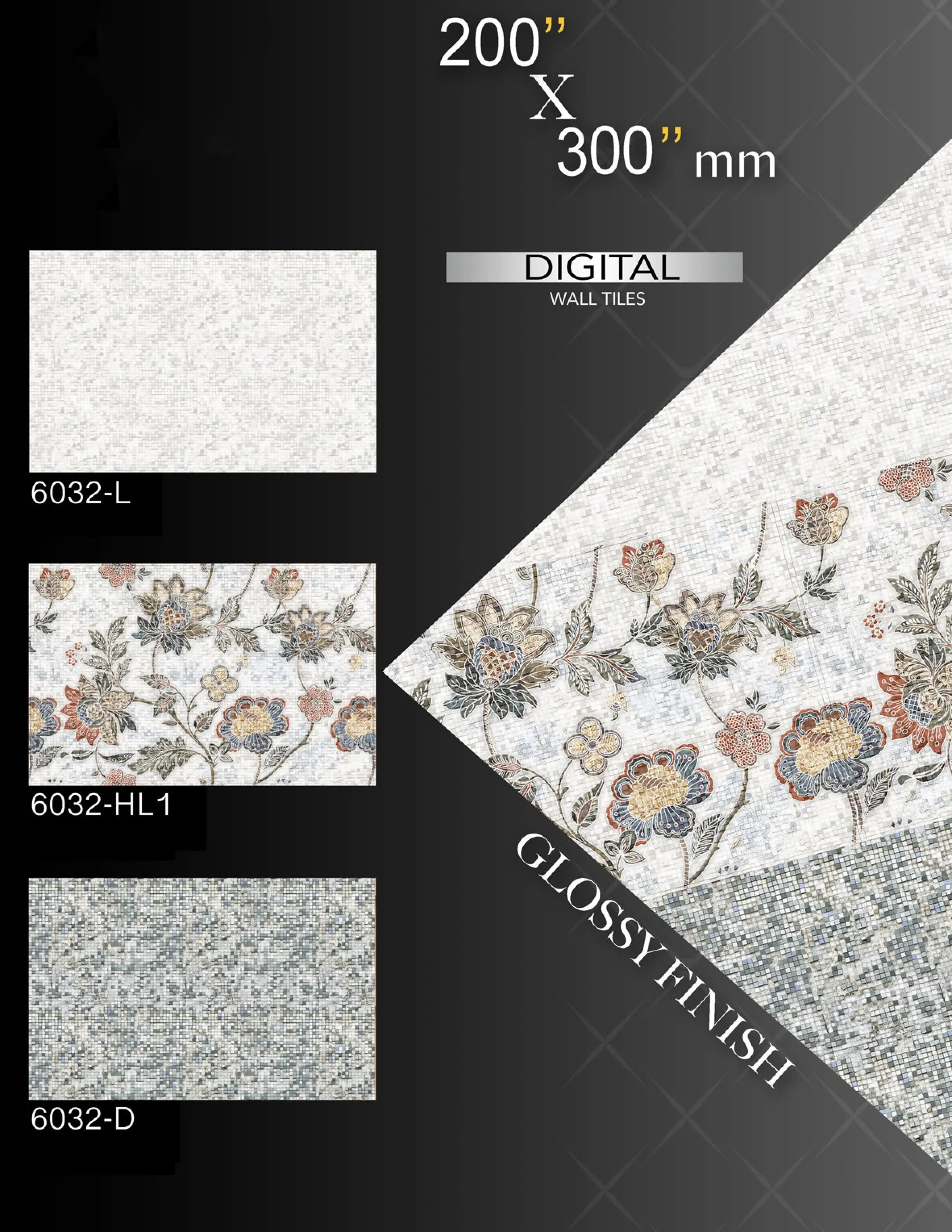 TEXTURE FLEXIBLE CLAY WALL CLADDING CERAMIC TILES 200X300 MATTE AND GLOSSY FINISH SURFACE COLOUR FAMILIUR MADE IN INDIA
