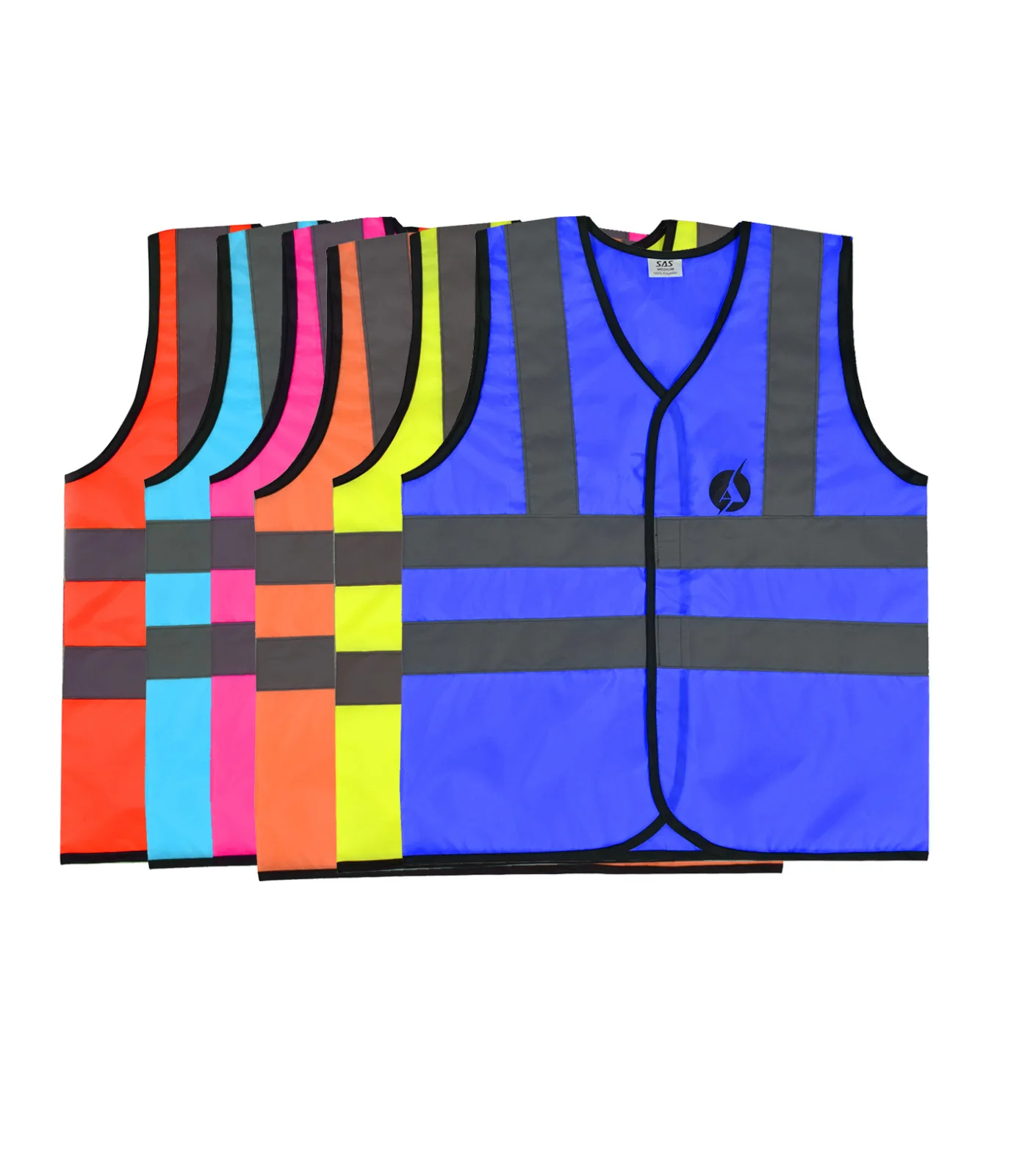 Security Clothing Reflective Safety Vest for adults  Made of light weight Taffeta Fabric High Visibility