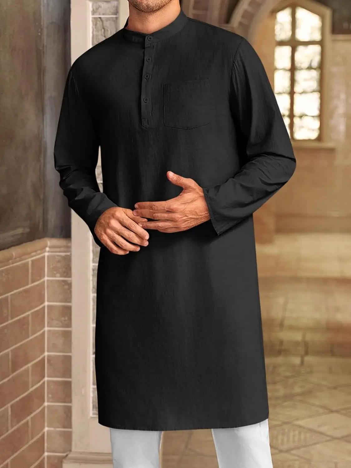 Черный kameez с белым shalwar Pakistan Shalwar Kameez Исламская одежда платье пакистанский OEM мужской Salwar