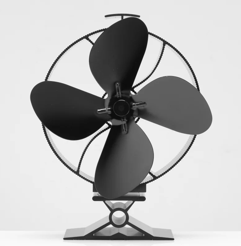 Winter Eco-friendly Wood Burning Fireplace Heat Powered 4 Blades Silent Ecofan Pellet Stove Exhaust Top Fan Other Home Heaters