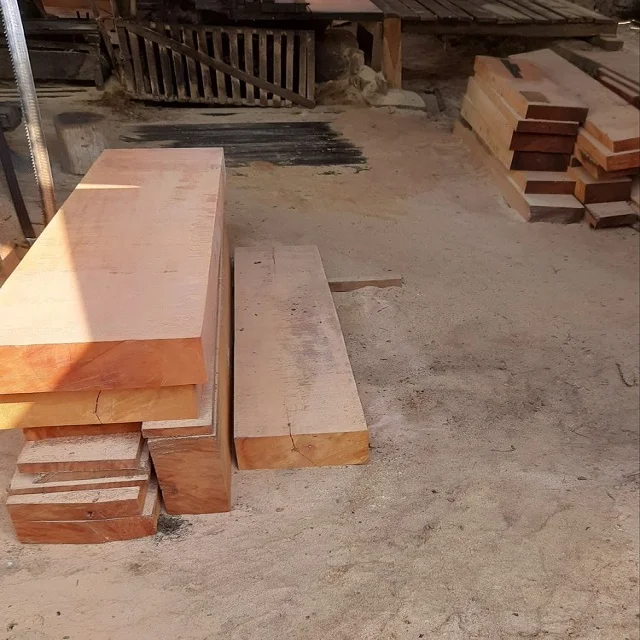 Hot Sale Prefinished T&G Joint Mahogany Color Brazilian Teak Solid Wood Flooring