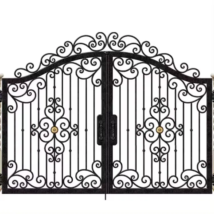 Hot sale of high quality outdoor gate Wrought iron gate for Villa garden courtyard gate