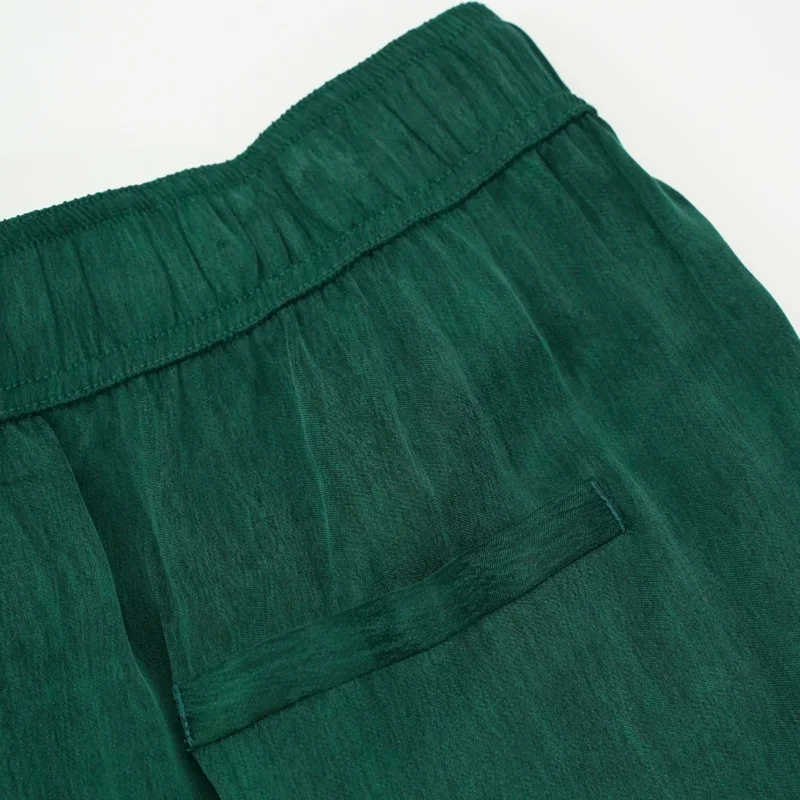 Womens Casual Loose Wide Leg Loungewear Bottoms Flare Pants Silky Pajama Pants for Ladies