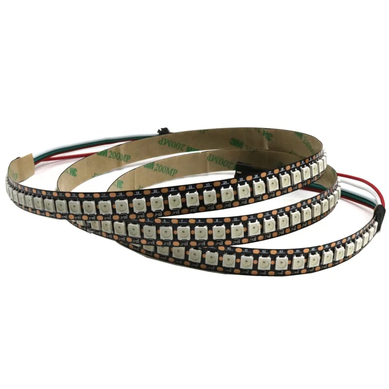 IP67 Waterproof Wholesale 144/m WS2812B Pixels LED Strip WS2812 LED Light RGB LED Strip Digital Dream Color LED Tape