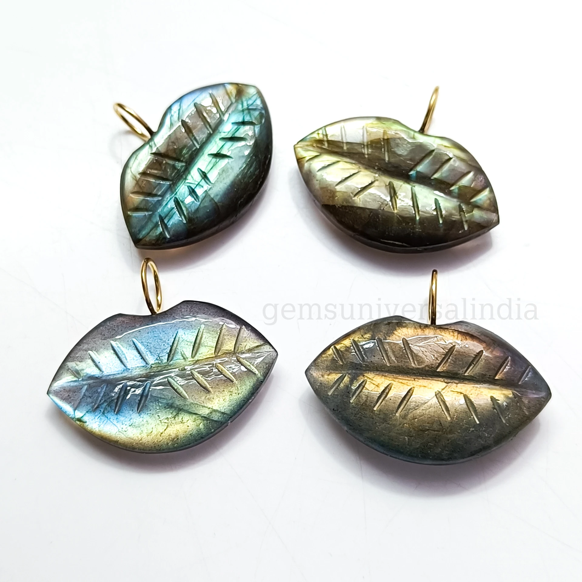 Hip Hop Fashion 925 Sterling Silver Labradorite Gemstone Lips Charms for Jewelry Making Handmade Trendy Female Pendant Necklace