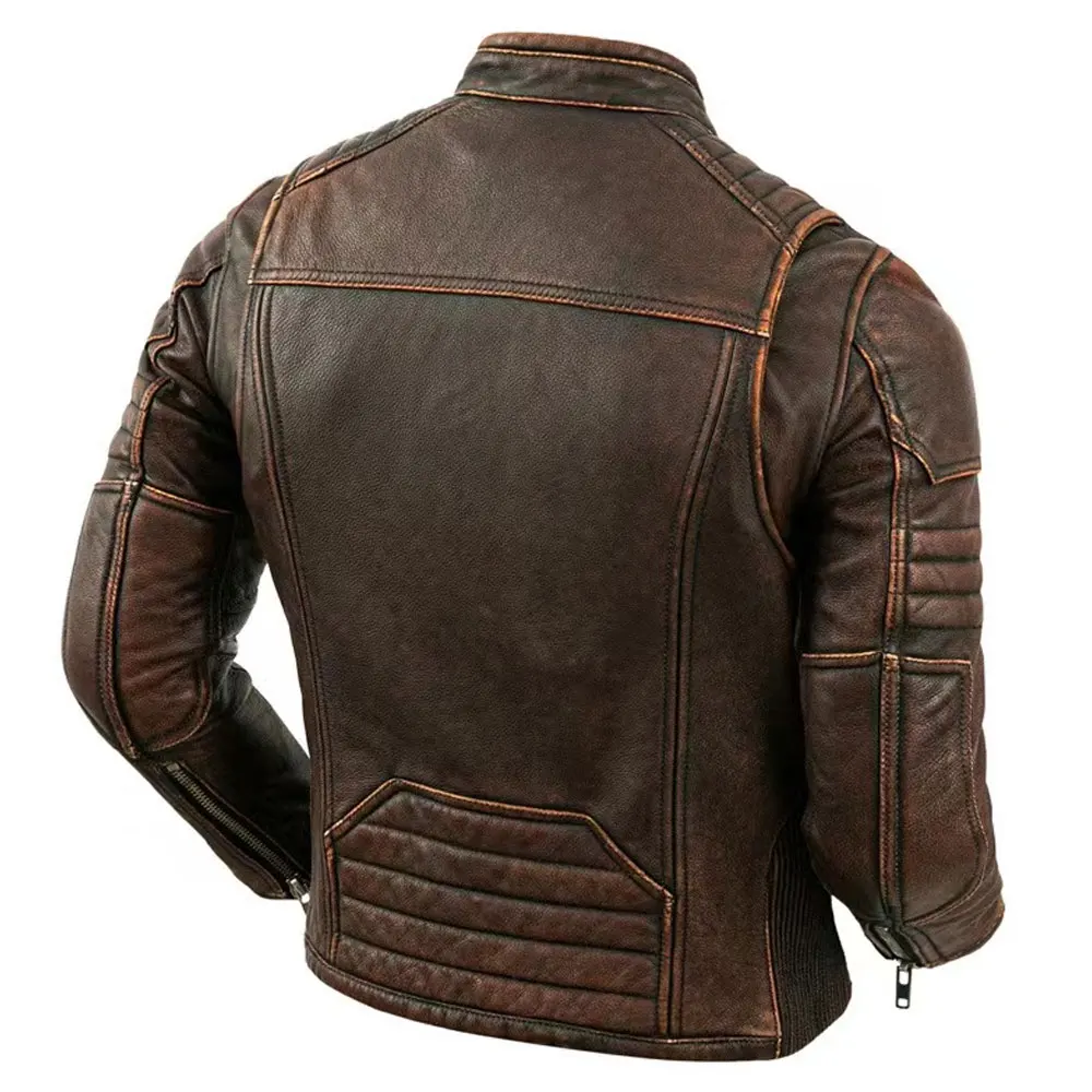 Cheap Price New Stylish Lightweight Leather Jacket For Men / Hot Sale Good Quality Comfortable Men Leather Jackets
