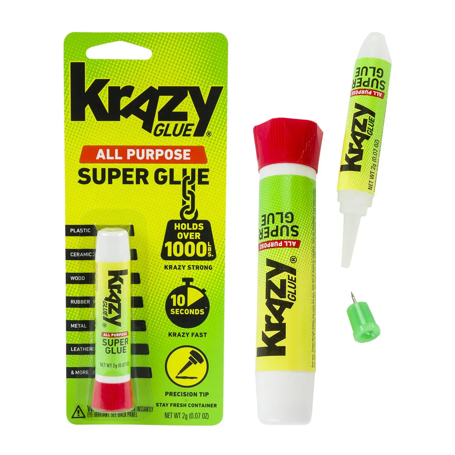 Krazy Glue Tube- .07-ounce Blister Pack