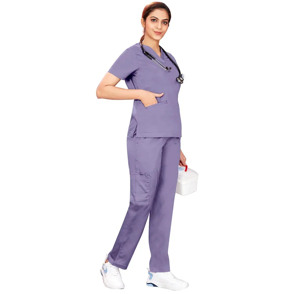 Doctor Women Scrub Set summer, hospital scrubs Short Sleeve Fashion  Slim Design Nursing Uniform Sets Medical Dental Laboratory