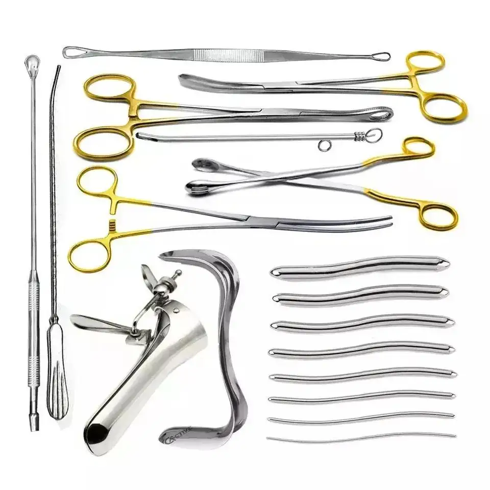 Gynecology dnc set instruments