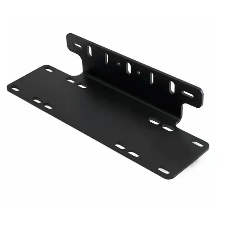 Custom Heavy Duty Sheet Metal Fabrication Aluminum License Plate Mounting Bracket for Off-Road Lights LED
