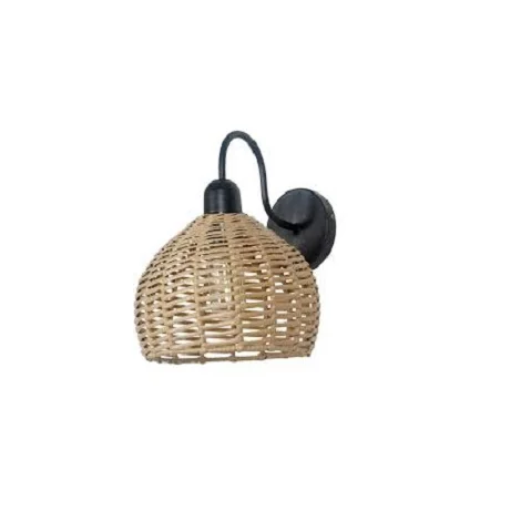 hot sale Handwoven Hanging Lamp Rattan Lampshade Pendant Light Chandelier Wicker Rattan Light Fixture Island Living Room