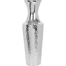 Metal Aluminium Flower Vase for Home Decor Glossy Finishing Stainless Steel Metal Craft Living Room Decoration