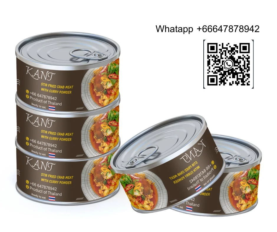 KANT stir fried crab meat with curry powder Canned Food Premium Quality From Thailand Export Grade OEM new arrivals top ranking