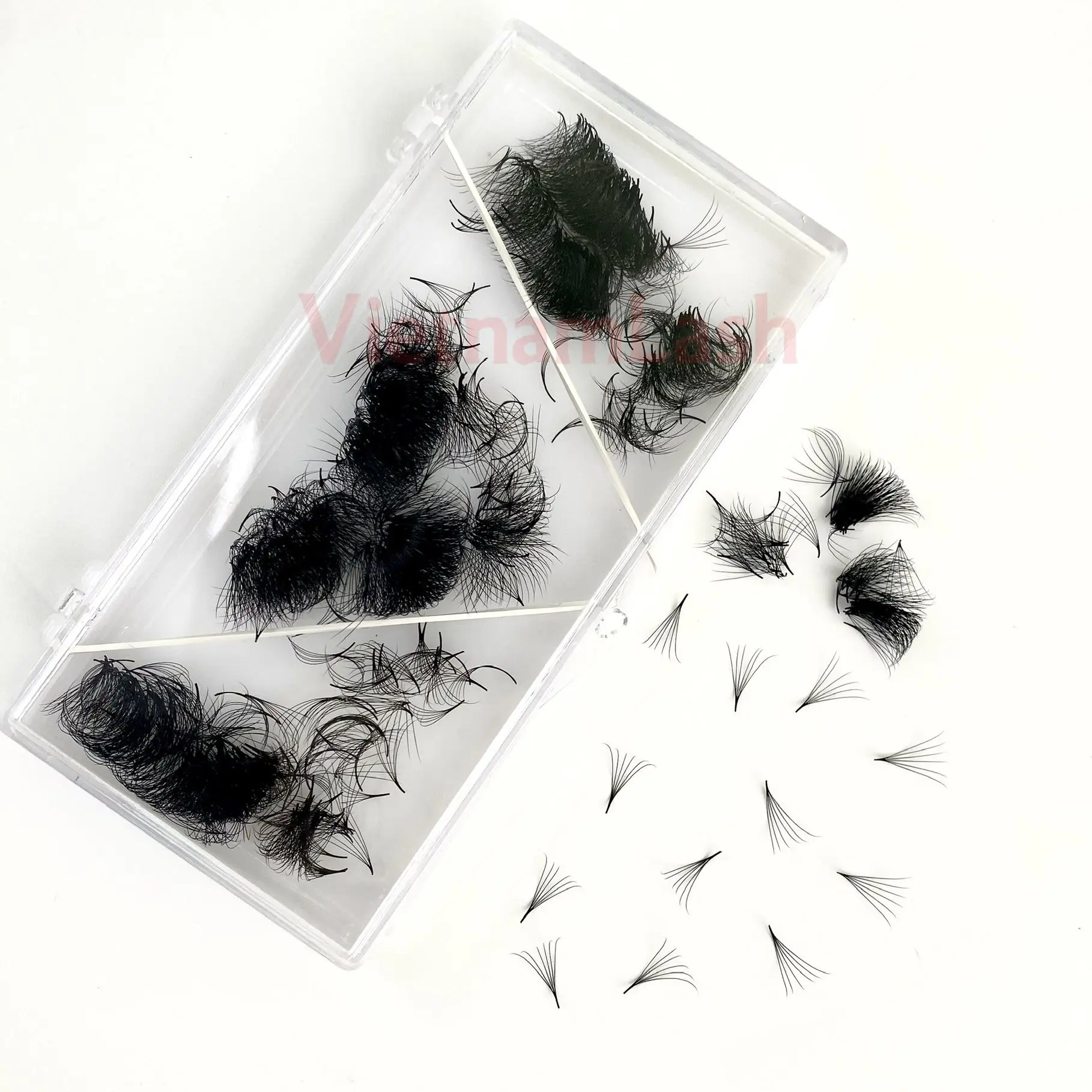 Matte Premium 6D Pre-Made 1000 Volume Lash Fan Korean PBT Loose Promade Fans OEM Wholesale Price from Vietnam Lash Supplier