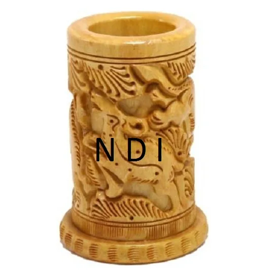 Excellent Quality Eco Friendly Wooden Pen Pencil Holder Hot Sale Handmade Design Pen Holder For Desk Top Pencil Pen Holder