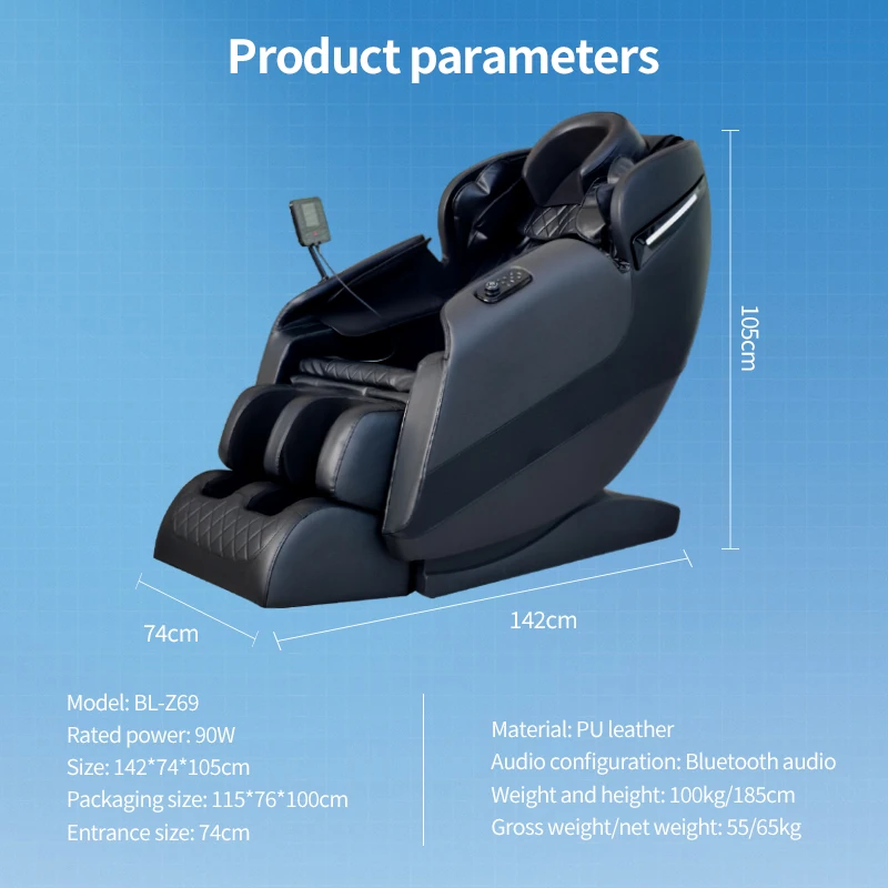 2024 massage chair zero gravity sofa shiatsu roller full body air pressure massage armchair massage chair