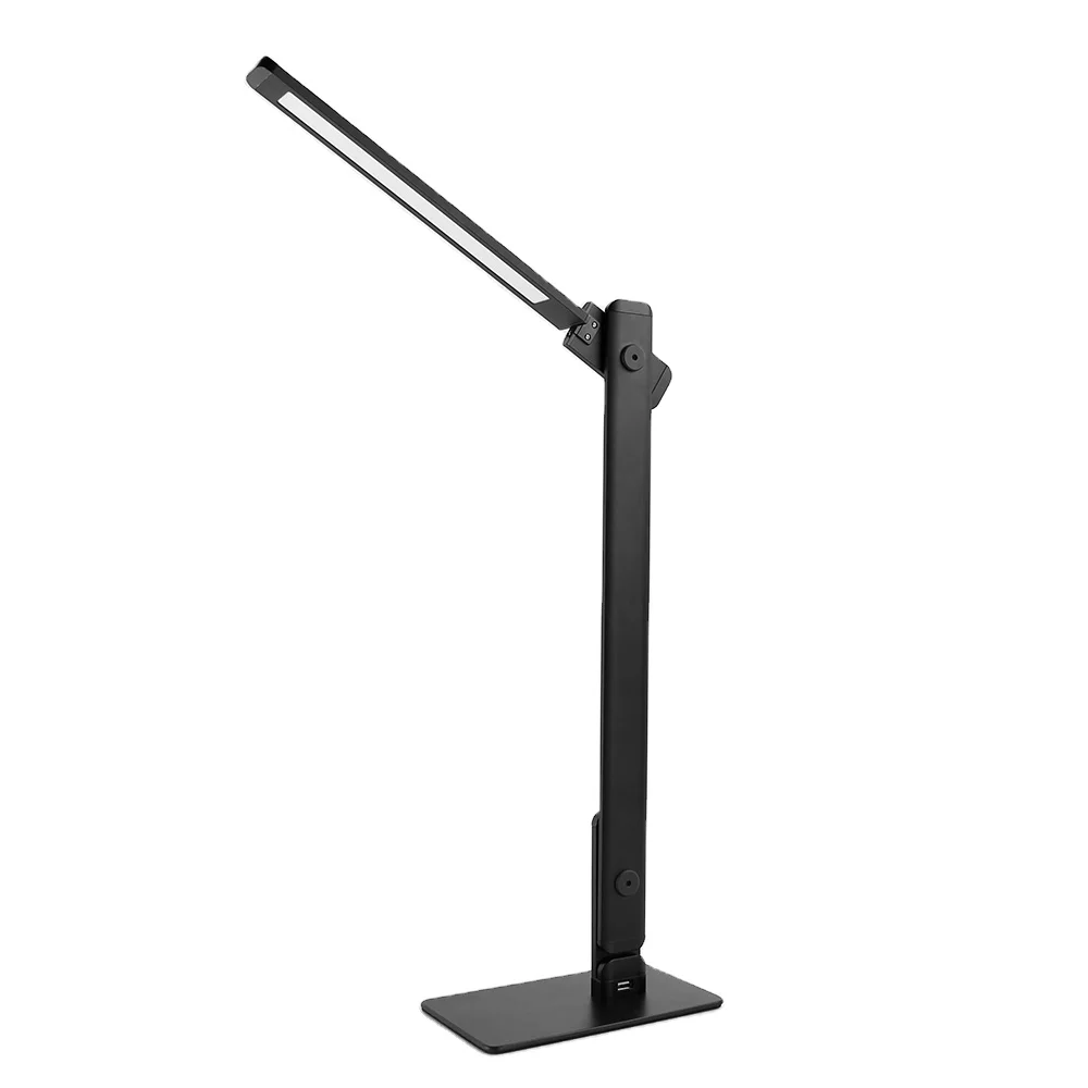 Fold Arm 5 Steps Touch Dimming Wireless Charger  Study Reading Table Lights  MA75B Desk Flexible Aluminium Lamp